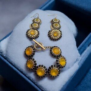 Set bracelet and  earrings   vintage